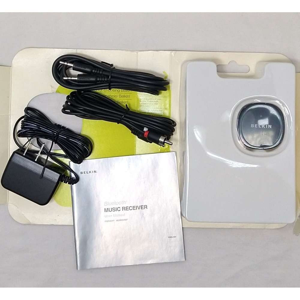*NEW* Belkin Bluetooth Music Receiver F8Z492 Wireless Audio Adapter Open Box